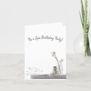 Spa-Geburtstagsfeier Einladung