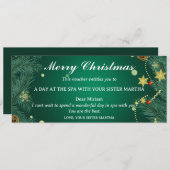 Spa Getaway Christmas Gift Voucher (Vorne/Hinten)