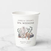 Spa-Junggesellinnen-Wochenende Pappbecher (Rückseite)