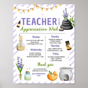 Spa-Lehrer-Dankeswoche-Itinerary Poster