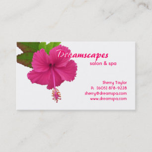 Spa / Massage-Therapie-Blumen-Geschäftskarte Visitenkarte