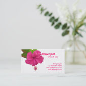 Spa / Massage Therapy Flower Business Card Visitenkarte (Stehend Vorderseite)