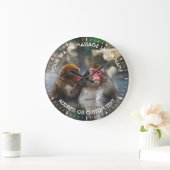 Spa Massage Therapy Salon Relax Hot Tube Jacuzzi Große Wanduhr (Zuhause)