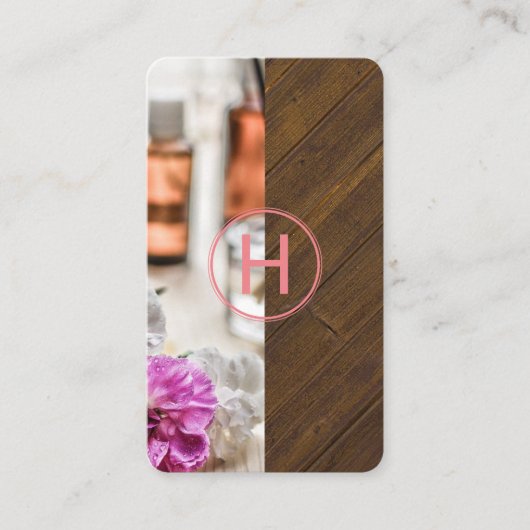 Spa | Monogramm Visitenkarte (Vorderseite)