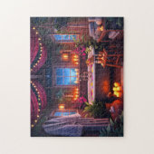 Spa Night Starlit Serenity Cozy Bath Scene Puzzle (Vertikal)
