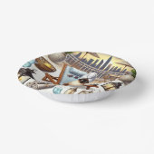 Spa party for Siamese Cat Lovers Pappteller (Gewinkelt)