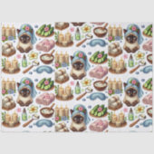 Spa party for Siamese Cat Lovers Seidenpapier (Vorderseite)