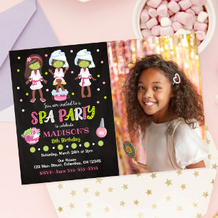 Spa-Party-Foto-Geburtstagseinladung Einladung