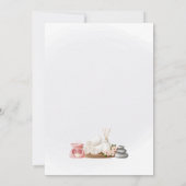 Spa Party Invitation, Natural Calm Refresh Pamper Einladung (Rückseite)