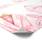 Spa-Party Pink Geburtstagshaar Schild (Ecke)