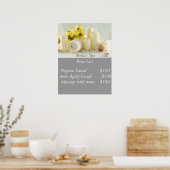 Spa-Preisliste Poster (Küche)