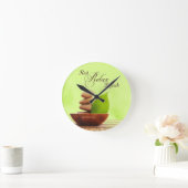 Spa Retreat Wall Clock Runde Wanduhr (Zuhause)
