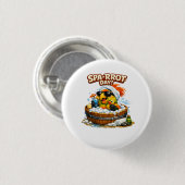 Spa-rrrot Day Funny Parrot Spa Relax Design Button (Vorne & Hinten)