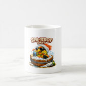 Spa-rrrot Day Funny Parrot Spa Relax Design Kaffeetasse (Mittel)