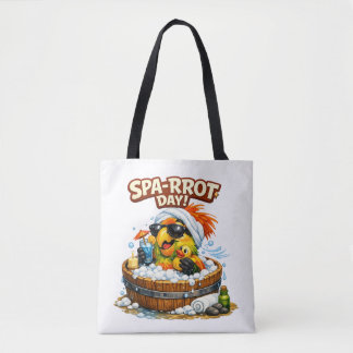 Spa-rrrot Day Funny Parrot Spa Relax Design Tasche