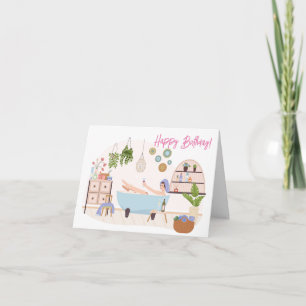 Spa Selbstfürsorge Alles Gute zum Geburtstag Frau Dankeskarte
