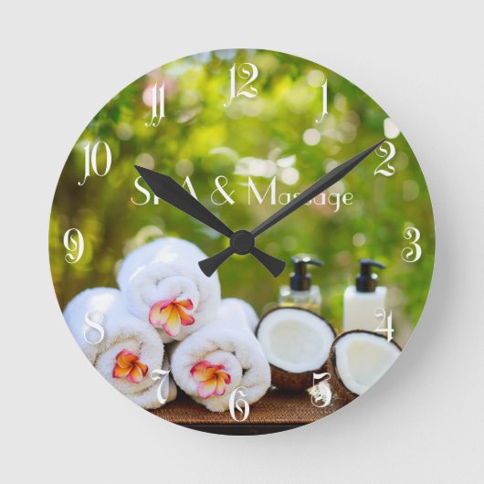 SPA setting Runde Wanduhr (Vorderseite)
