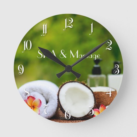 SPA setting Runde Wanduhr (Vorderseite)