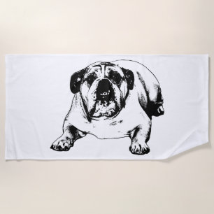 Spa-Tag, Bulldogge regiert Strandtuch