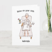 Spa-Tag-Dame Geburtstag Karte (Vorderseite)