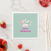 Spa-Tag Kinderparty Serviette (Beispiel)