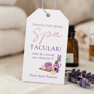 Spa-Taktakuläre Lehrerbeste Würdigung Lavendel-Spa Geschenkanhänger