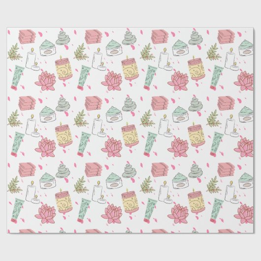 Spa-Thema Geschenkpapier (Flach)