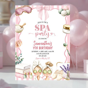 Spa-Themen-Spa-Party-Geburtstagseinladung Einladung