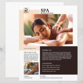 Spa- und Schönheitspflege-Service-Flyer-Vorlage (Vorne/Hinten)