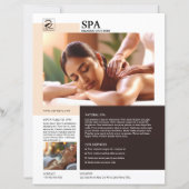 Spa- und Schönheitspflege-Service-Flyer-Vorlage (Vorderseite)