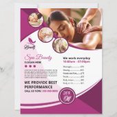 Spa- und Schönheitssalon-Flugblattvorlage (Vorderseite)