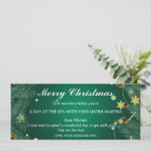 Spa-Weihnachtsgeschenkgutschein (Stehend Vorderseite)