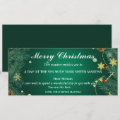 Spa-Weihnachtsgeschenkgutschein (Vorne/Hinten)