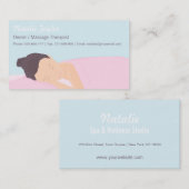 Spa Wellness Massage Therapist Business Cards Visitenkarte (Vorne/Hinten)