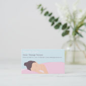 Spa Wellness Massage Therapist Business Cards Visitenkarte (Stehend Vorderseite)