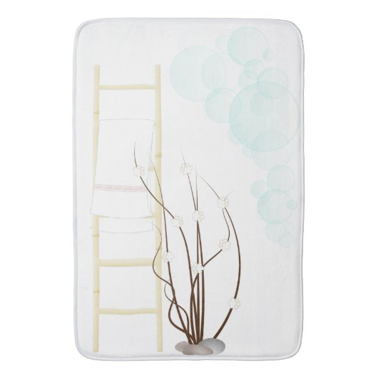 Spa-Zen-Badteppich Badematte (Vorderseite Vertikal)