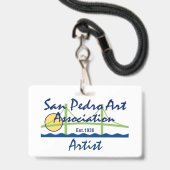 SPAA-Logo-Abzeichen Ausweis (Vorderseite mit Lanyard)