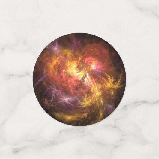 Space Abstrakt Confetti Konfetti (Klein Vorderseite)