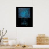 "Space" Abstrakte Malerei und Liebe Poster (Küche)