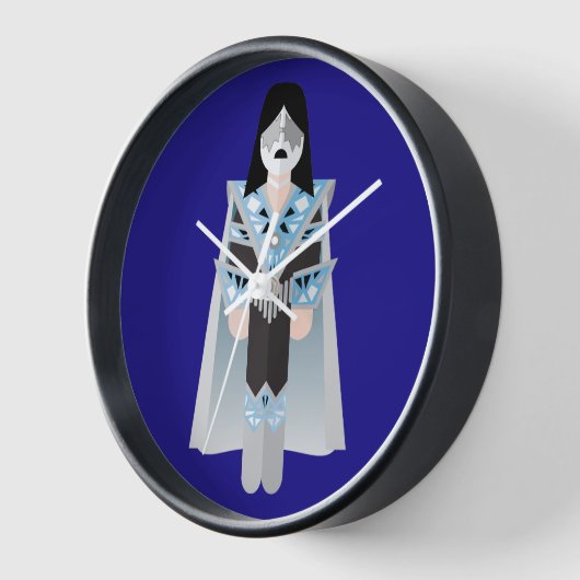 Space Ace - Cosmic Rock Wall Clock Uhr (Winkel)