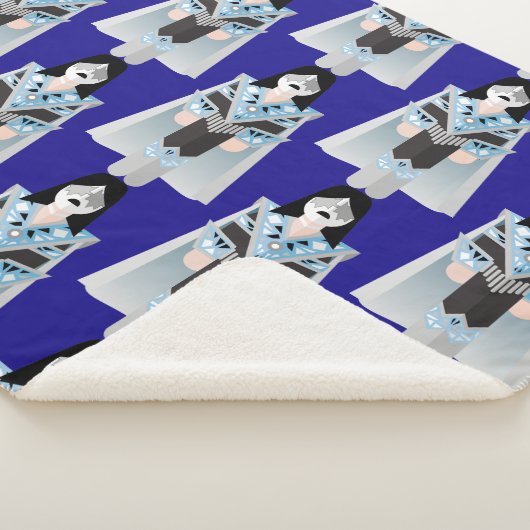 Space Ace – Patterned Sherpa Blanket Sherpadecke (3/4)