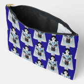 Space Ace – Patterned Zipper Accessory Pouch Zubehörtasche (Offen)