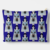 Space Ace – Patterned Zipper Accessory Pouch Zubehörtasche (Rückseite)