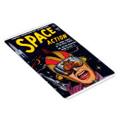 Space Action #2 Vintages Sci Fi Comic Buchcover Magnet (Rechte Seite)