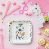 Space Adventure 2nd Birthday | Outer Space Party Pappteller (Party)