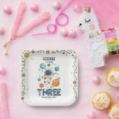 Space Adventure 3rd Birthday | Outer Space for Kid Pappteller (Party)