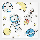 Space Adventure Cartoon Tapete (Vorderseite)