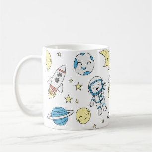 Space Adventure Cartoon Tasse