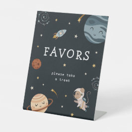 Space Adventure Playful Kids Birthday Party Favors Sockelschild