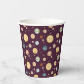 Space Adventure Playful Kids Birthday Party Pappbecher (Vorderseite)